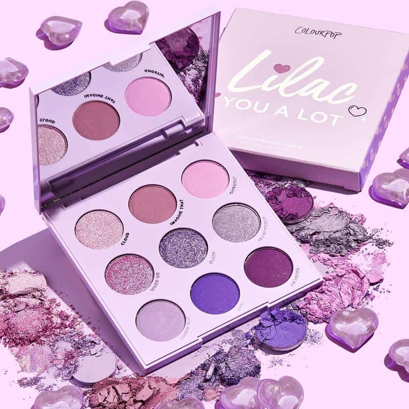Colourpop Launches Lilac Collection Set, Lilac You A Lot Eyeshadow Palette