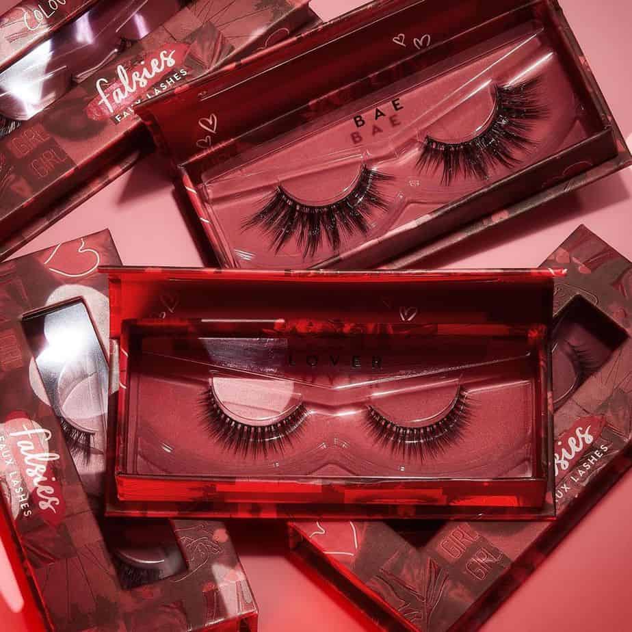 These are the Bae and Lover faux lashes from the Colourpop Valentine's Day Collection