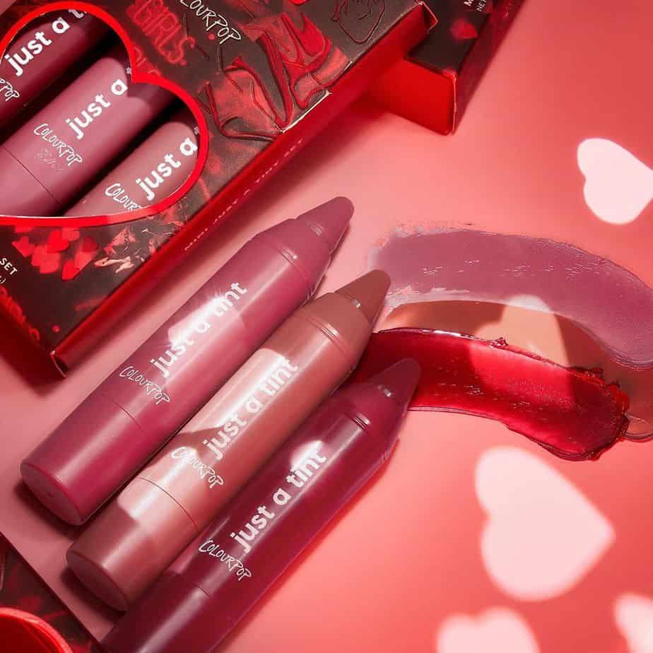 Tender Love n' Care Mini Just a Tint Set from the colourpop valentine's day collection 
