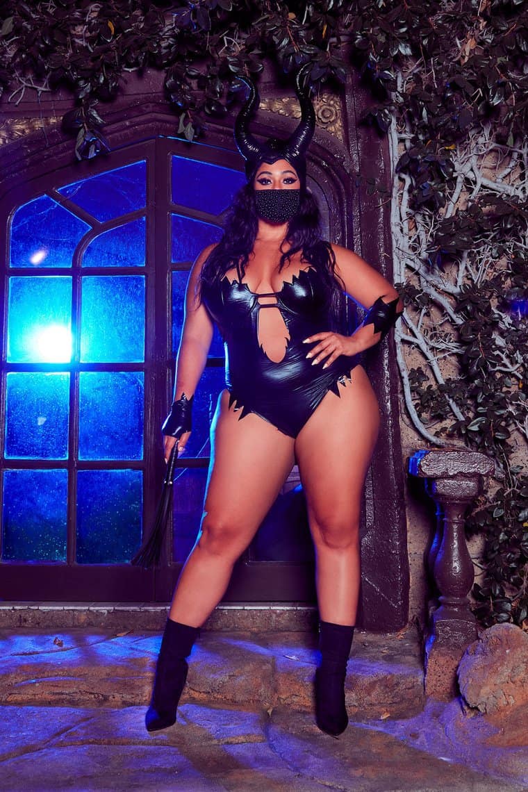Sexy Fashionnova Halloween Costumes: Beasty Queen Of Evil 3 Piece Costume Set - Black