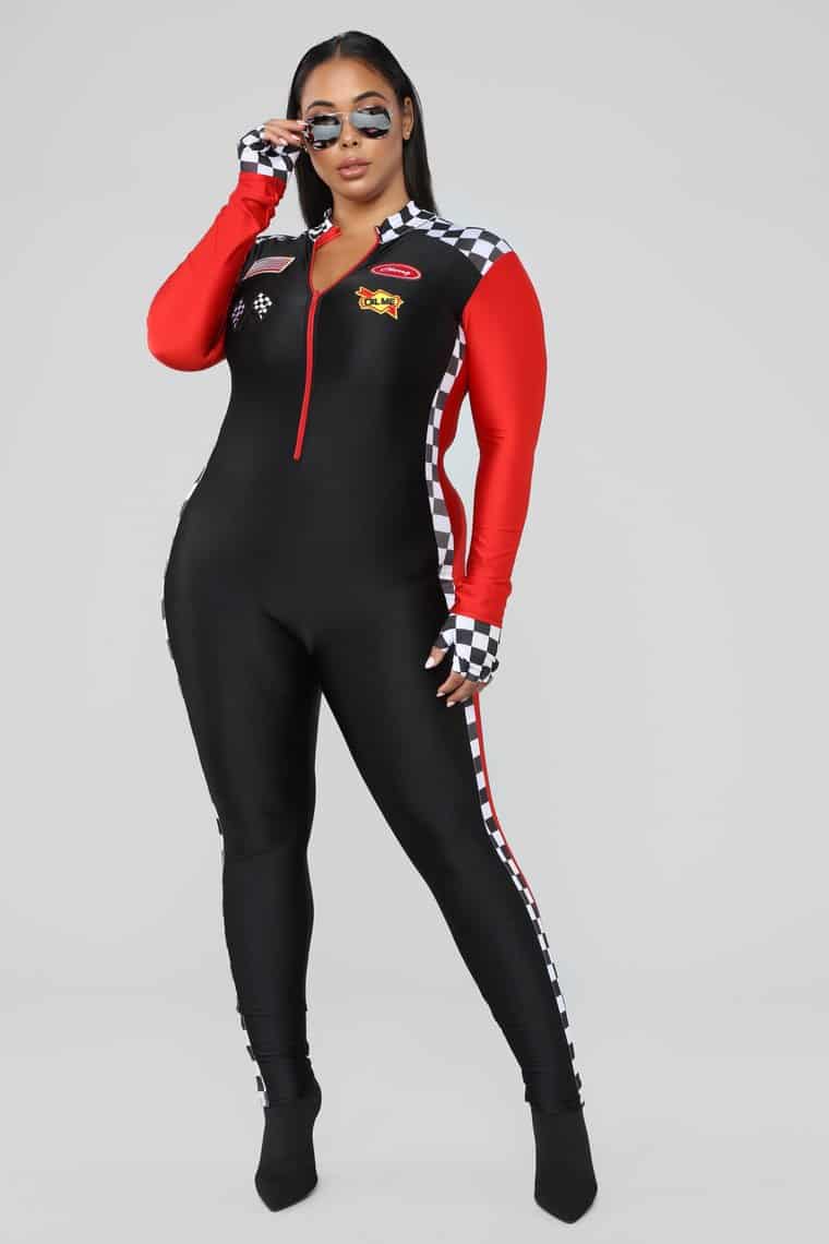 Sexy Fashionnova Halloween Costumes For Plus Size Women to Love. Burning Rubber Costume - Black
