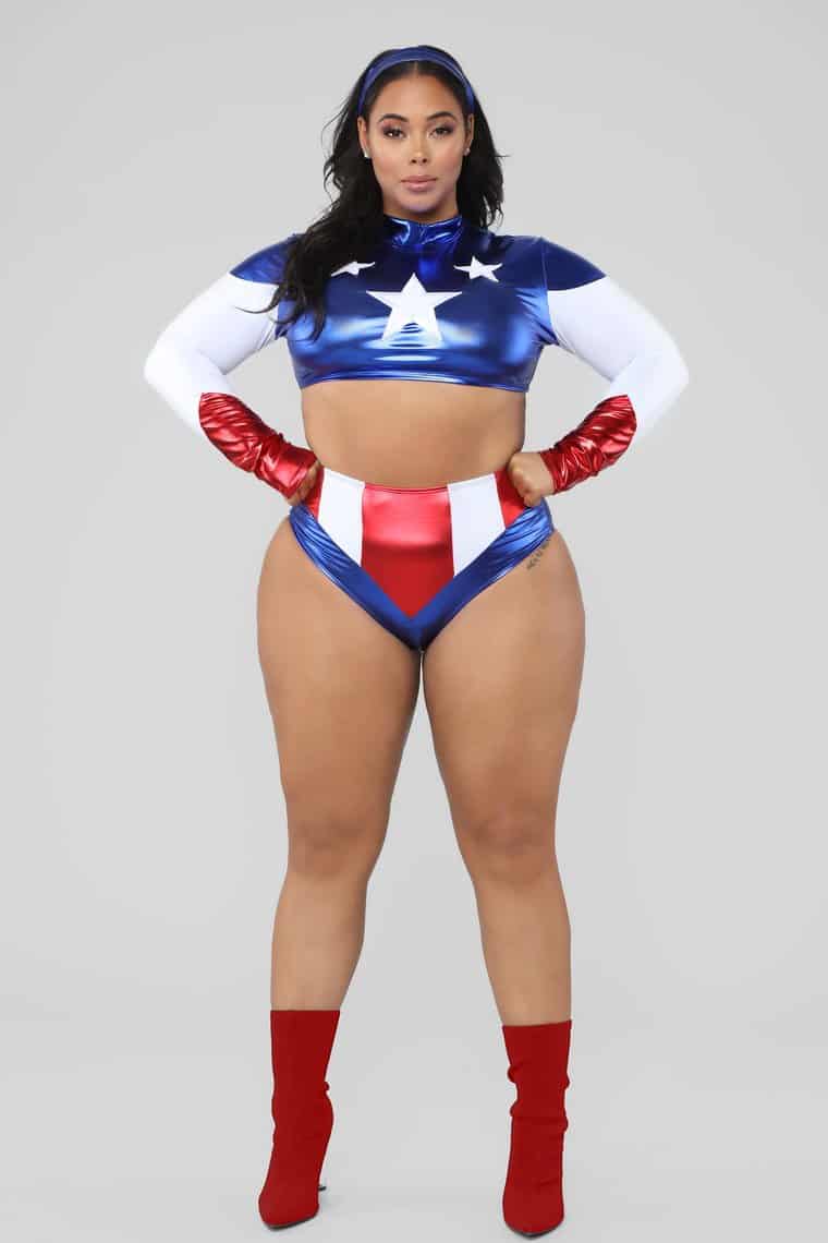 Sexy Fashionnova Halloween Costumes For Plus Size Women to Love. Miss United Costume - Royal Blue