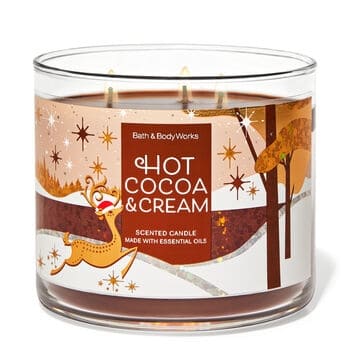 Hot Cocoa & Cream Christmas Candle