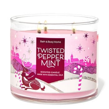 Twisted Peppermint Christmas Candle
