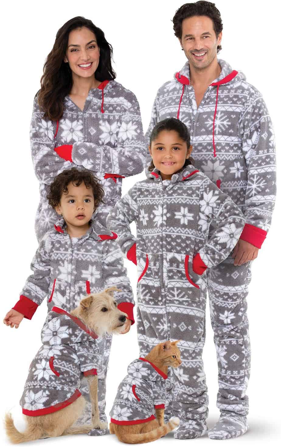 Hoodie-Footie™ Matching Family Pajamas - Nordic Fleece
