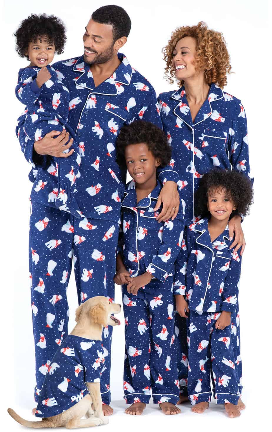 Polar Bear Fleece Matching Family Pajamas