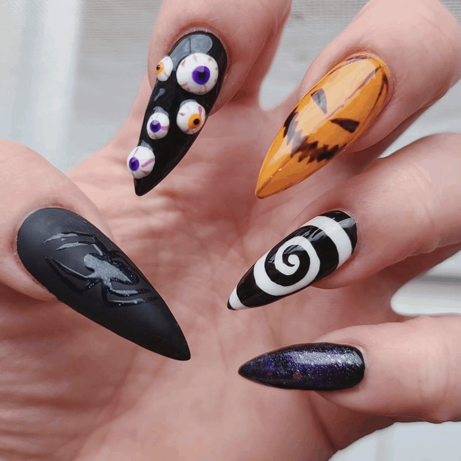 30+ Halloween Nails Designs That Are Cute And Spooky To Copy From