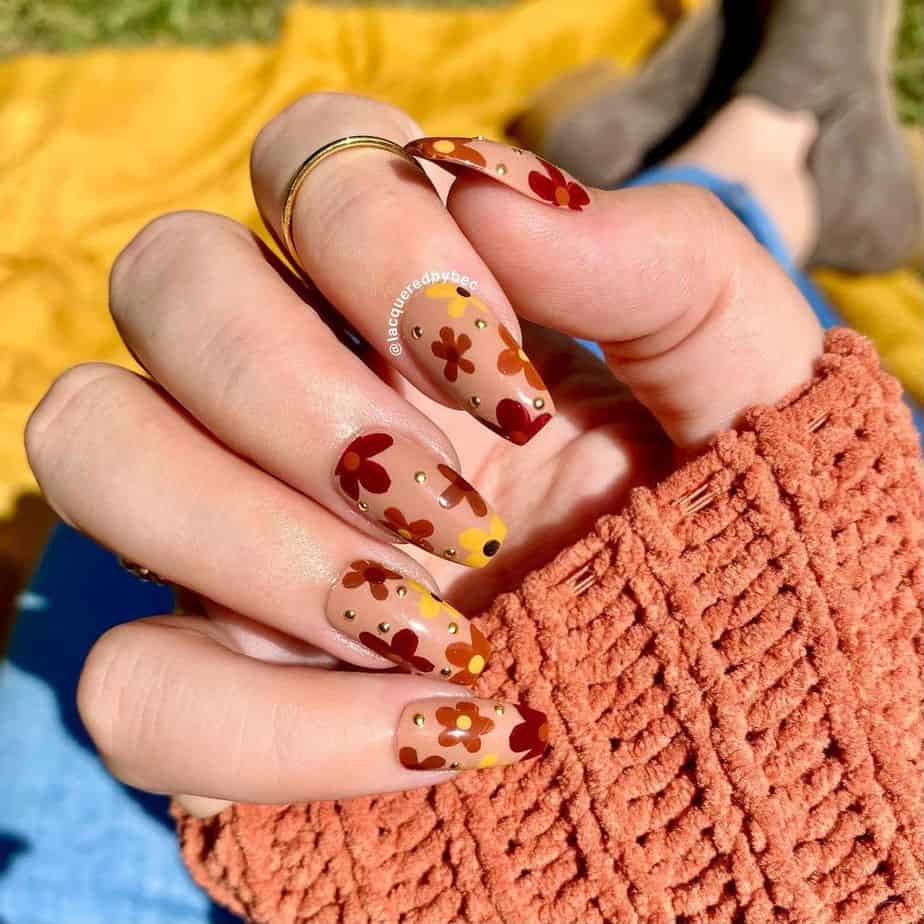 30 Best Thanksgiving Nails Art Design To Copy From