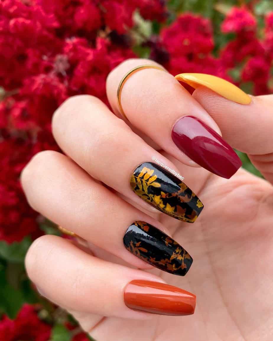 30 Best Thanksgiving Nails Art Design To Copy From