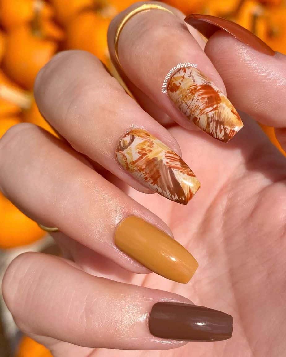 30 Best Thanksgiving Nails Art Design To Copy From