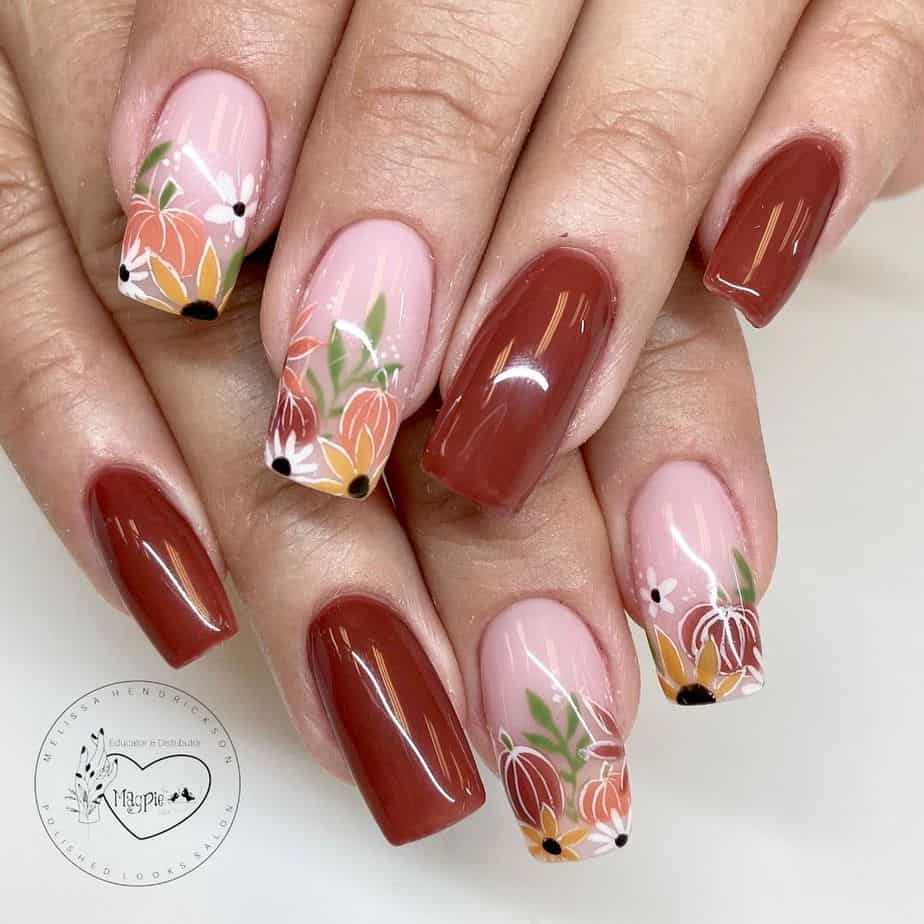 30 Best Thanksgiving Nails Art Design To Copy From