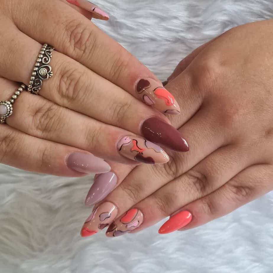 30 Best Thanksgiving Nails Art Design To Copy From