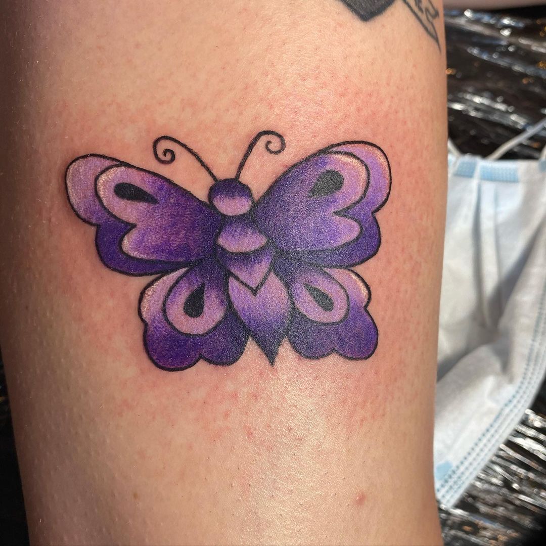 30+ Best Butterfly Tattoos Design You’ll Love To Get Next.  Purple Butterfly Tattoos