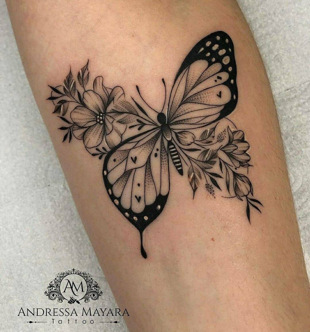 30+ Best Butterfly Tattoos Design You’ll Love To Get Next. Butterfly Tattoos with flowers