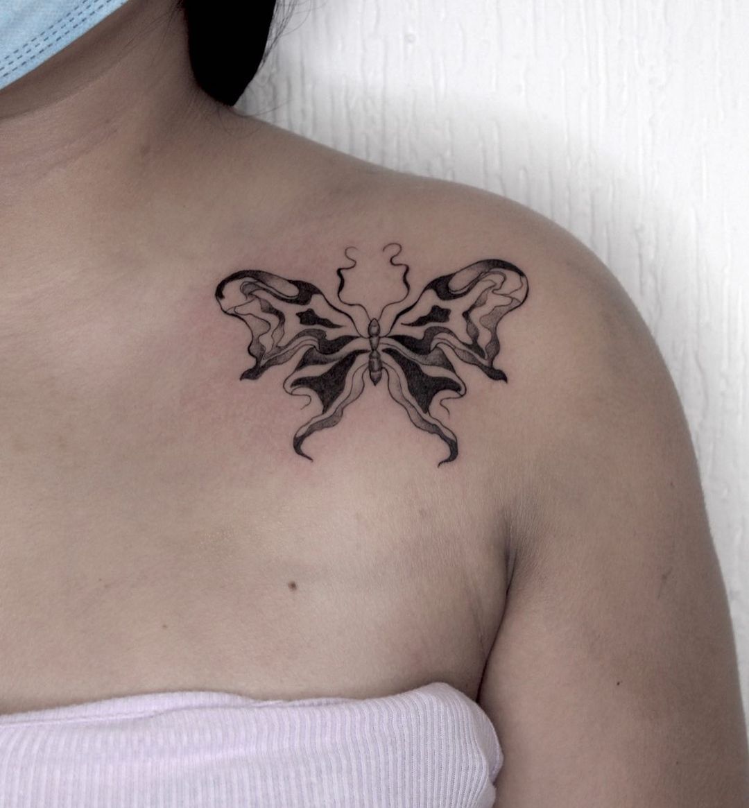 30+ Best Butterfly Tattoos Design You’ll Love To Get Next. Butterfly Tattoo on Shoulder