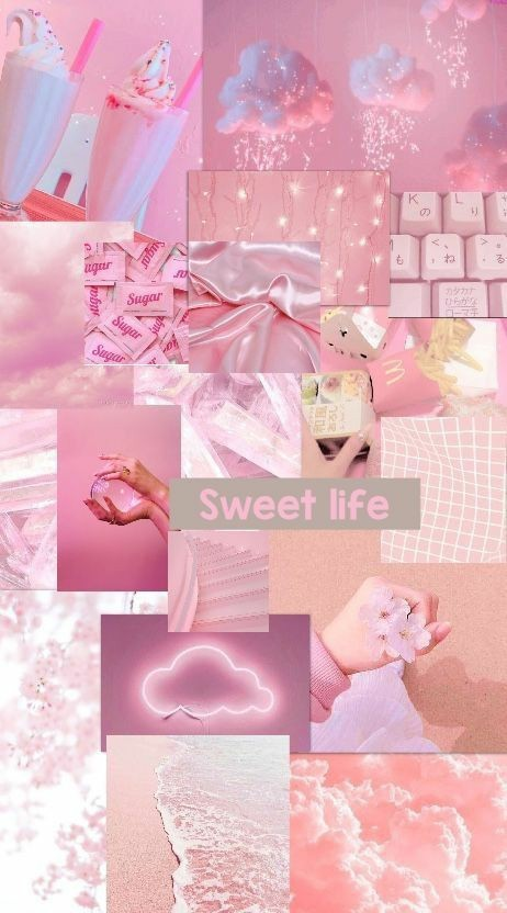 LIGHT PINK COLLAGE WALLPAPERS