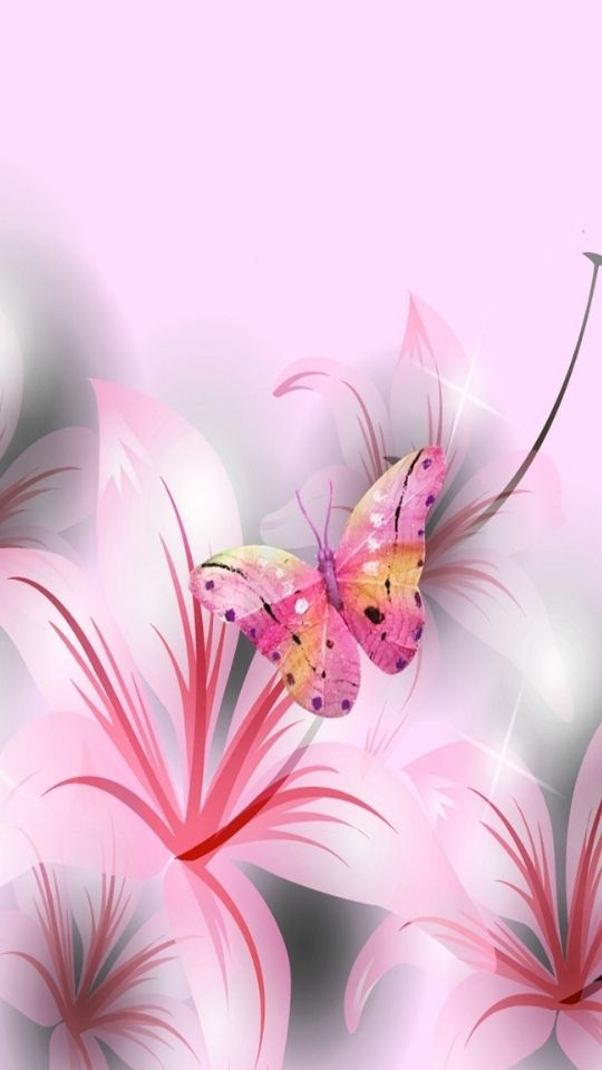 PINK BUTTERFLY WALLPAPERS