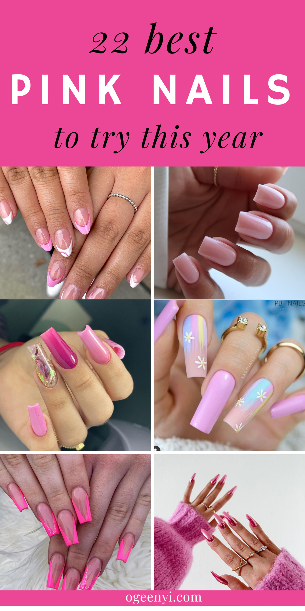 22 Pretty Pink Nails Design You Will Love